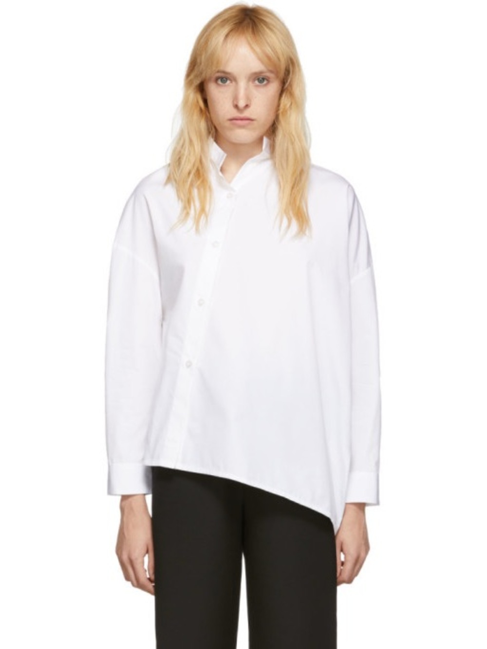 Asymmetric Poplin Shirt - Picture 4 of 8